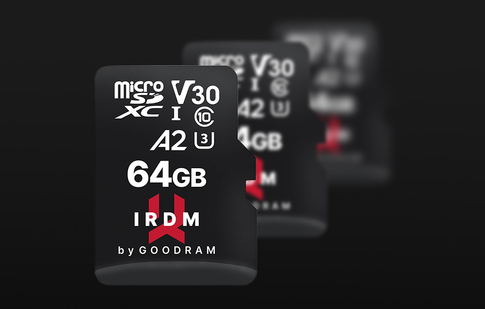 Goodram IRDM Carte mémoire MicroSDXC Class 10 UHS-I/U3 - 64Go