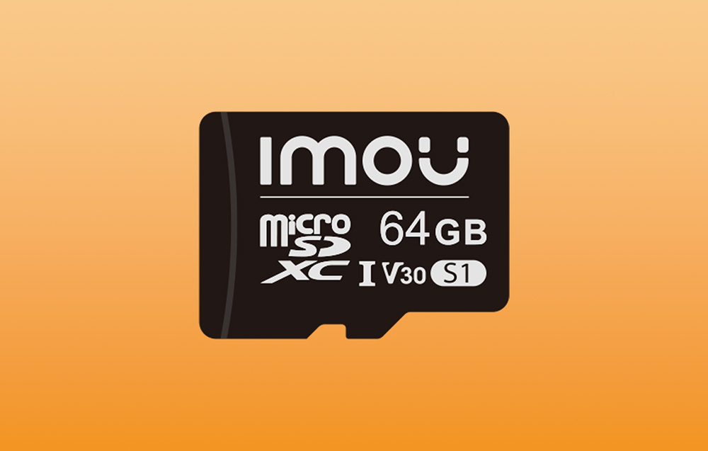 Carte mémoire Imou S1 microSDXC - UHS-I, 10/U3/V30 - 64Go