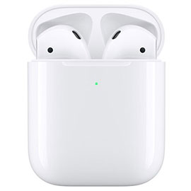 AirPods 2019 avec boîtier de charge sans fil