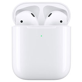 AirPods 2019 avec boîtier de charge sans fil